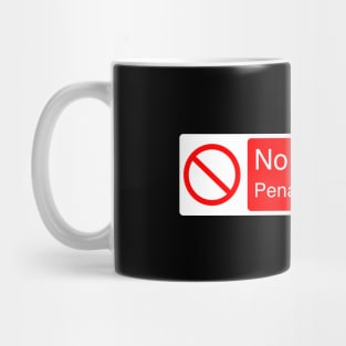 No Eye Contact Penalty £200 Mug